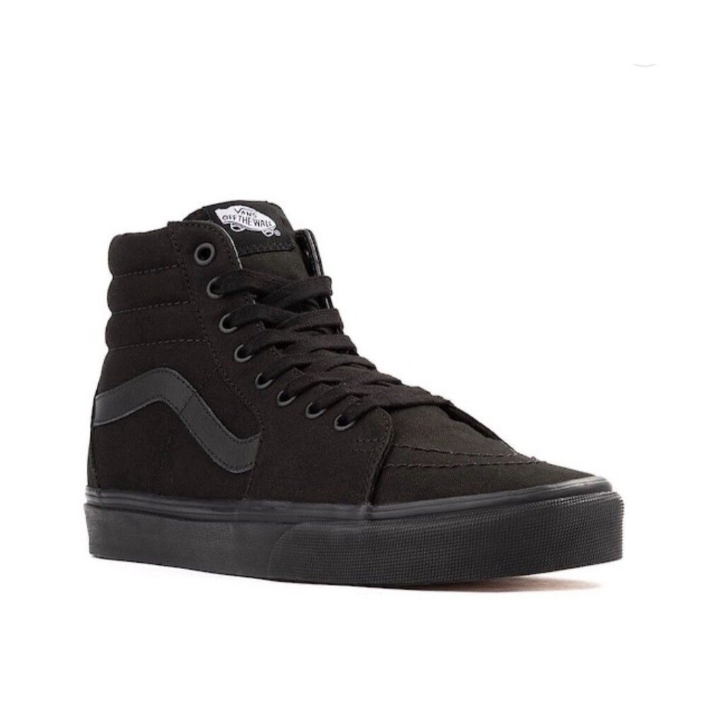 VANS Sk8-Hi Skate Shoes - Black Monochrome. Men’s Size 7 Women’s size 8.5
